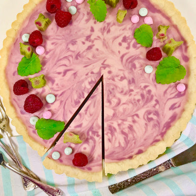 Rabarberpannacottapaj