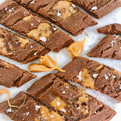 Chokladsnittar med salt kola