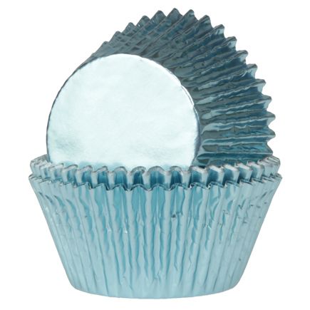 Babyblå minimuffinsformar – perfekta till dop och babyshower