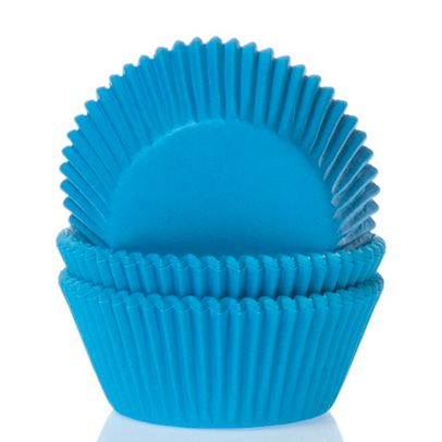 Cyanblå minimuffinsformar – färgstarka och lekfulla