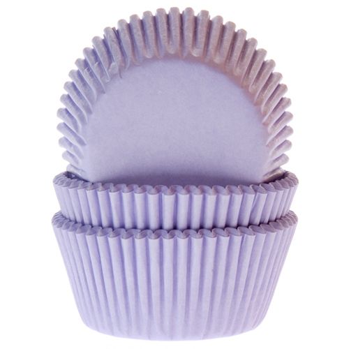 Förpackning med muffinsformar i ljuslila lilac