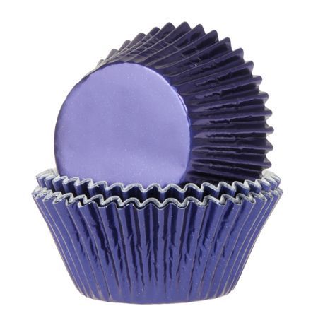 Förpackning med muffinsformar i marinblå metallic