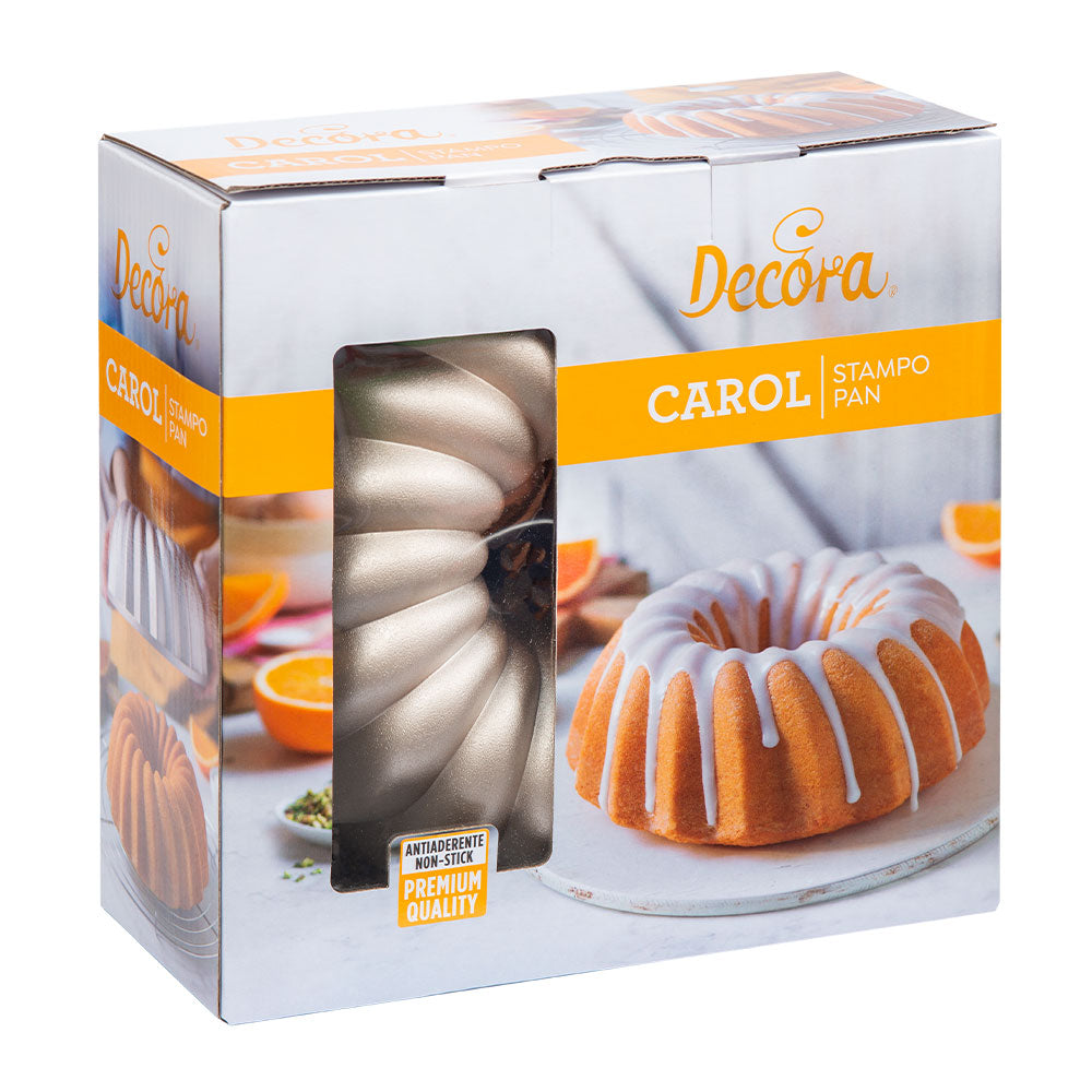 Sockerkaksform Carol 24 cm non-stick i förpackning från Decora