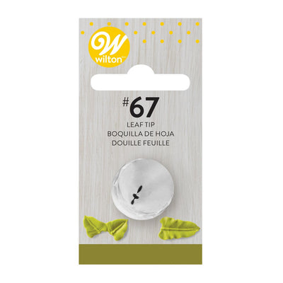 Tyll #067 Bladtyll Wilton i rostfritt stål – perfekt för realistiska blad på blommor, tårtor och cupcakes