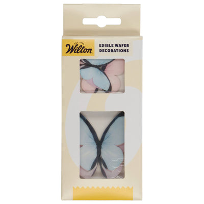 Förpackning med Wilton Edible Wafer Butterflies Pastel set/8.
