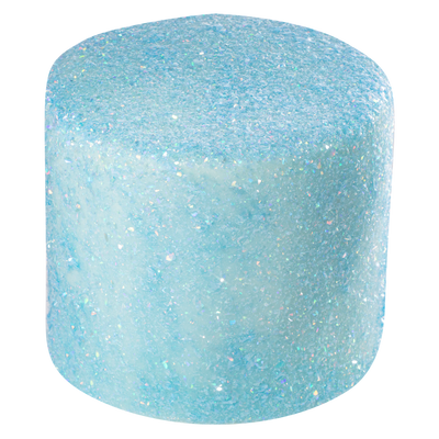Tårta dekorerad med ätbara blåa glitterflakes från PME.