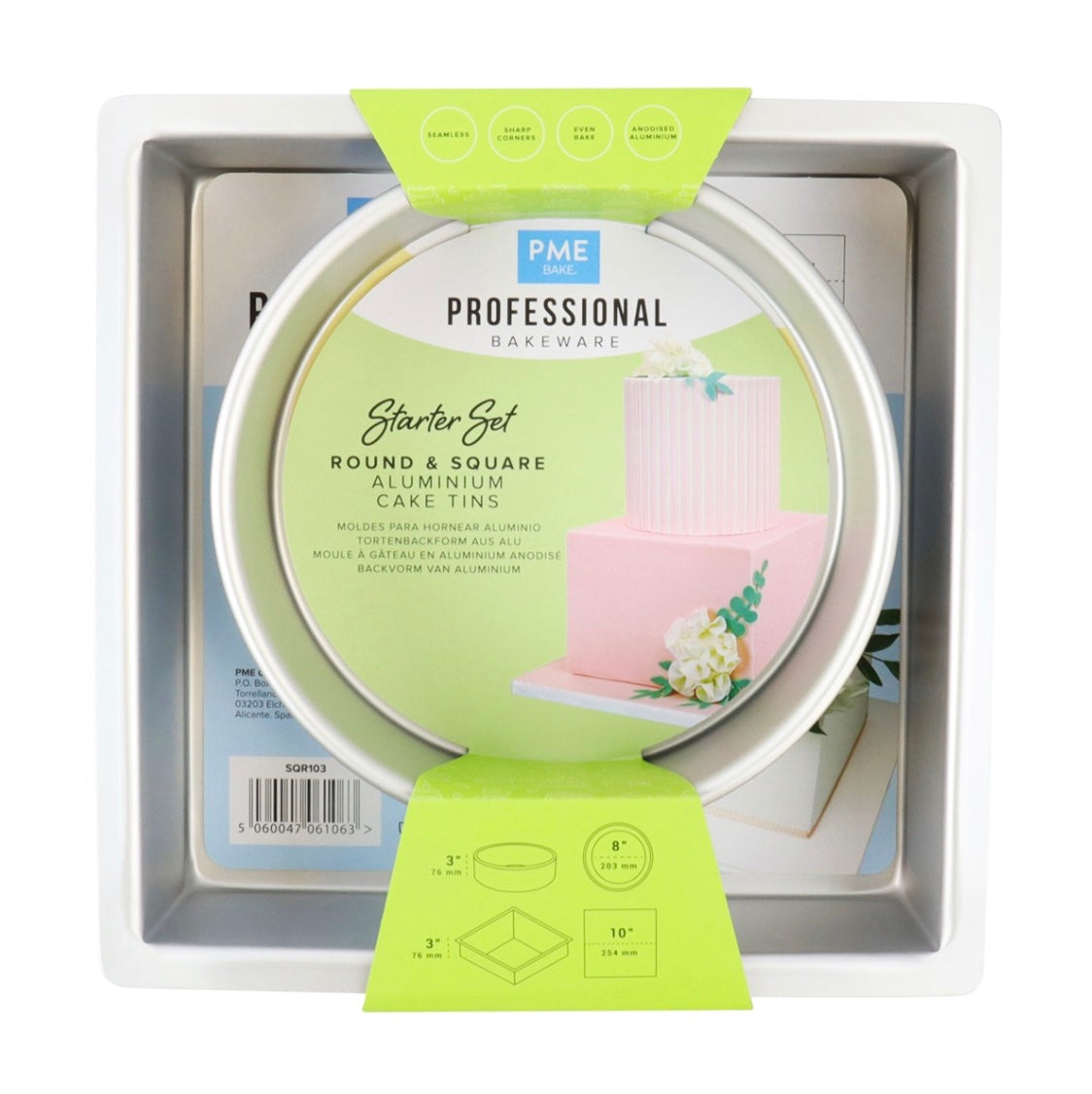 Bakformar 2-pack starter kit rund och fyrkantig från PME