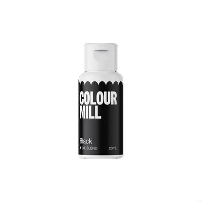 svart oljebaserad ätbar färg från Colour mill