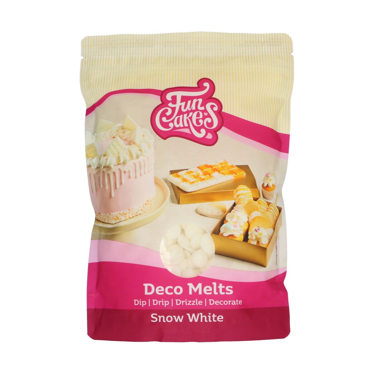 Deco melts I färgen extra vit, påse om 1 kg