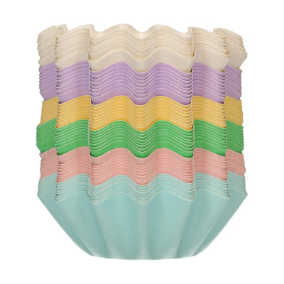 Muffinsform Bloom Regnbågsfärger pastell mix non-stick
