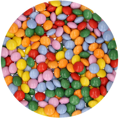 Chokladlinser i olika färger
