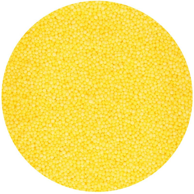 Strössel i form av gula små pärlor