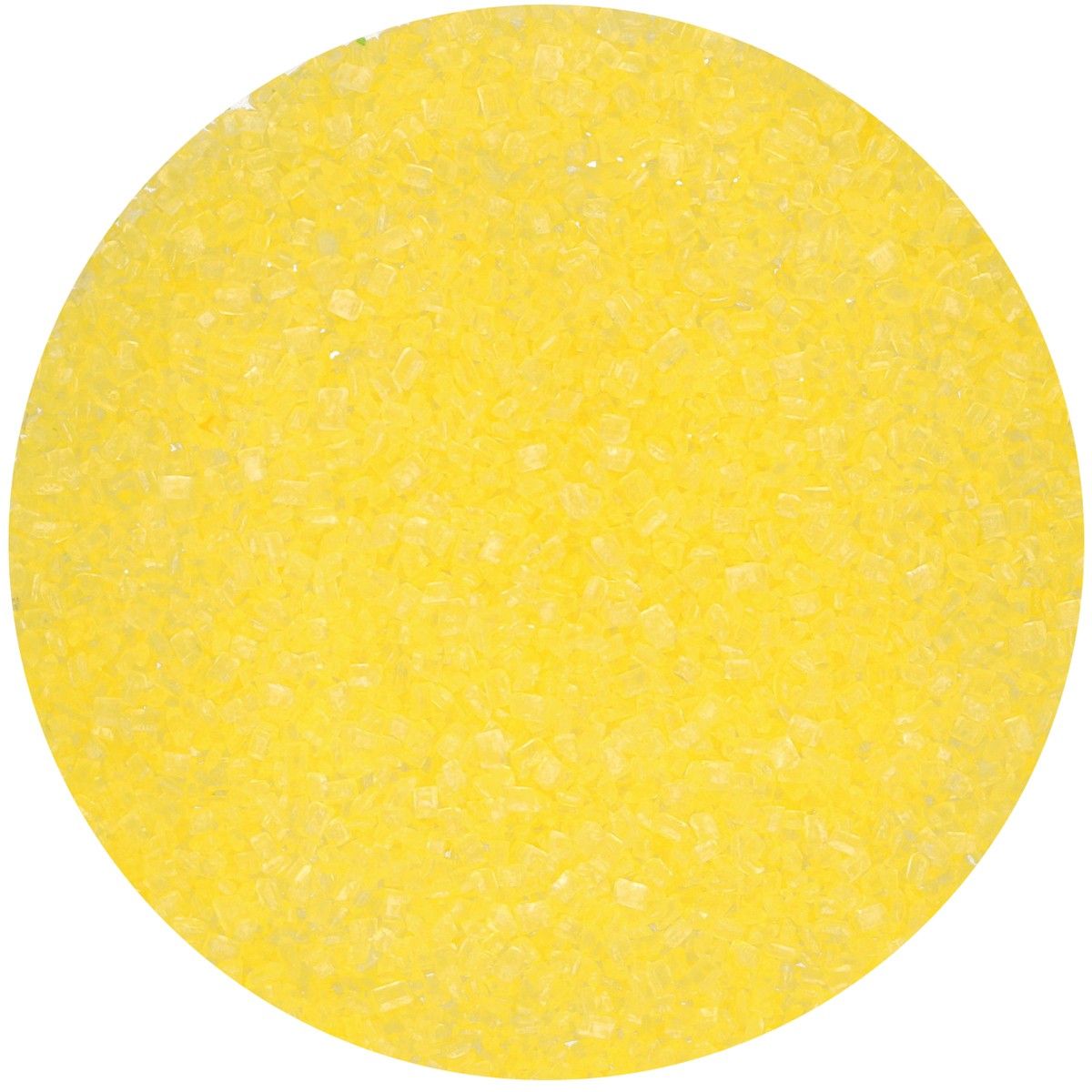 Strössel i form av färgat gult socker