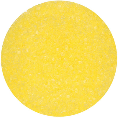 Strössel i form av färgat gult socker