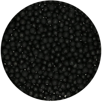 Strössel i form av svarta pärlor