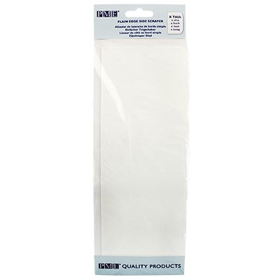 Extra hög vit tårtskrapa i plast från PME i förpackning