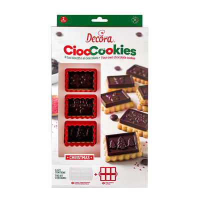 Utstickare & chokladform för cookies Jul Decora