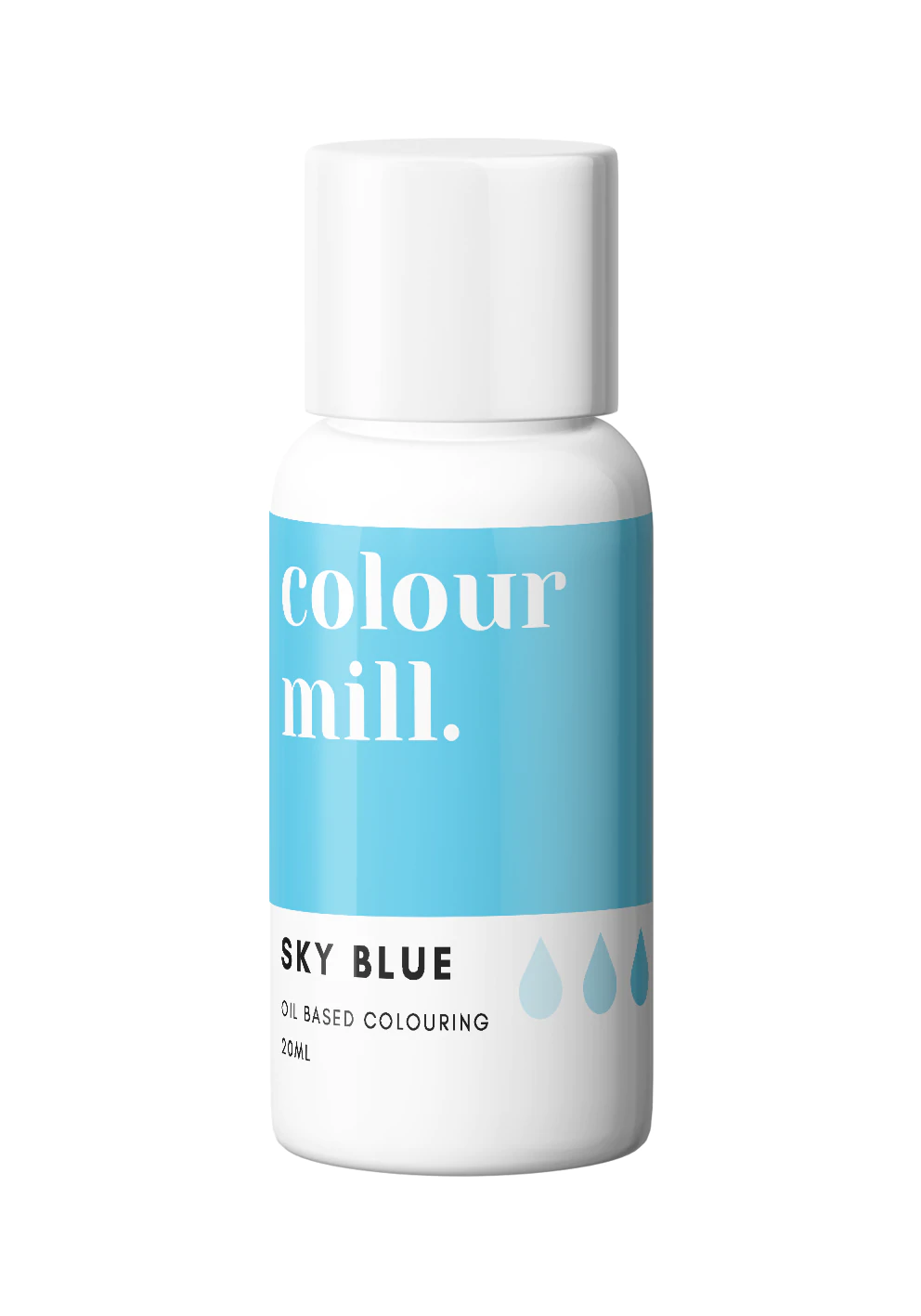 Sky blue Oljebaserad ätbar färg Colour Mill