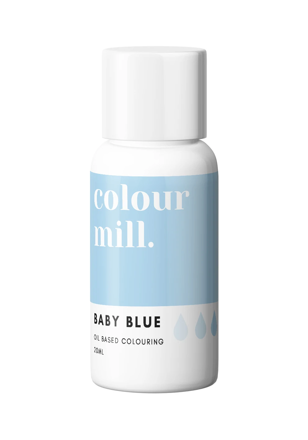 Baby blue Oljebaserad ätbar färg Colour Mill