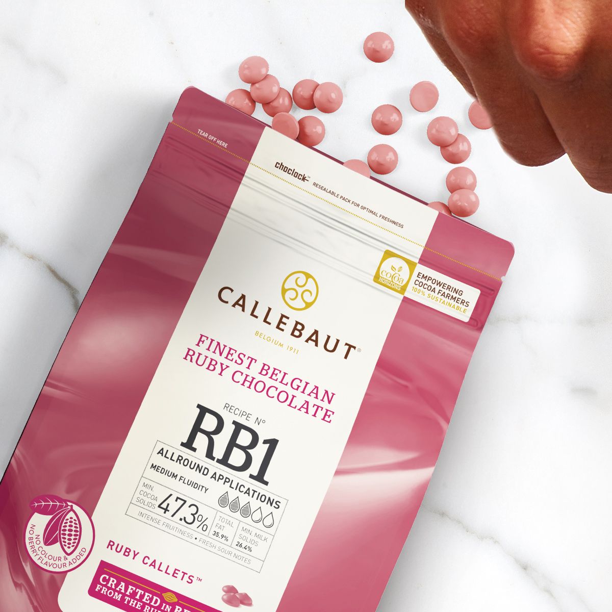 Choklad Ruby 400 g Callebaut
