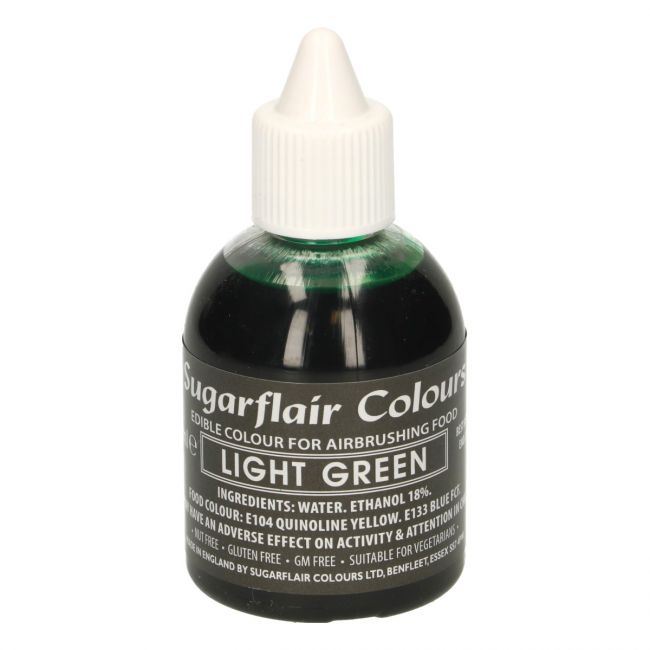 Airbrush färg Ljusgrön 60 ml Sugarflair
