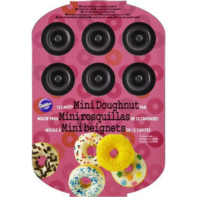 Wilton mini donut-plåt för 12 minimunkar i non-stick material