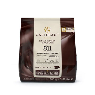 Mörk choklad 400 g Callebaut i chokladknappar för bakning och desserter
