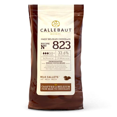 Mjölkchoklad 1 kg Callebaut i chokladknappar för bakning och desserter