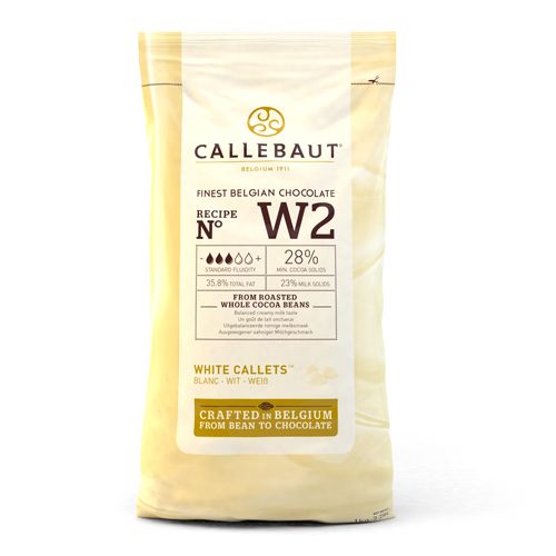 Vit choklad 1 kg Callebaut i chokladknappar för bakning och desserter