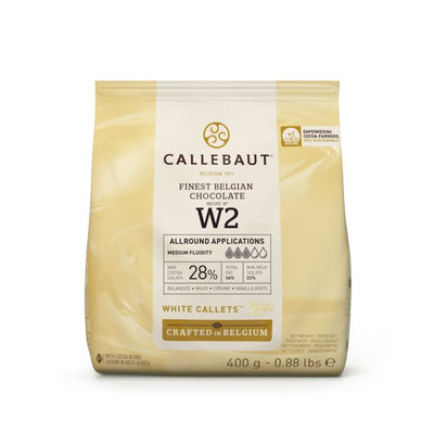 Vit choklad 400 g Callebaut i chokladknappar för bakning och desserter
