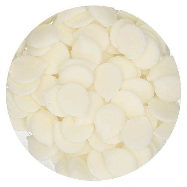 Smältbara Deco Melts vita för doppa och dekorera bakverk