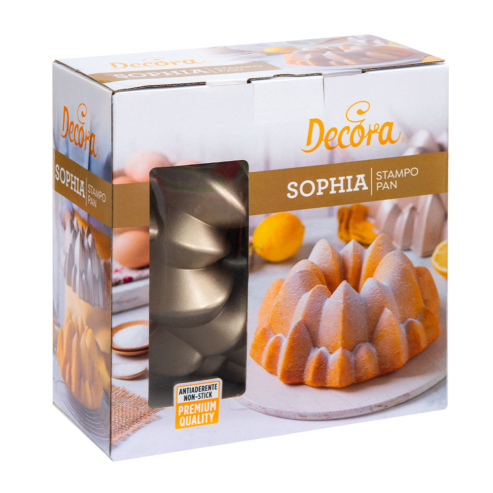 Sockerkaksform Sophia 24 cm i förpackning från Decora