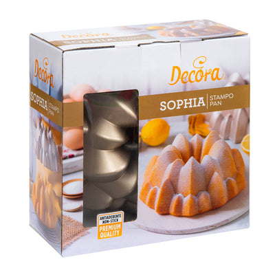 Sockerkaksform Sophia 24 cm i förpackning från Decora