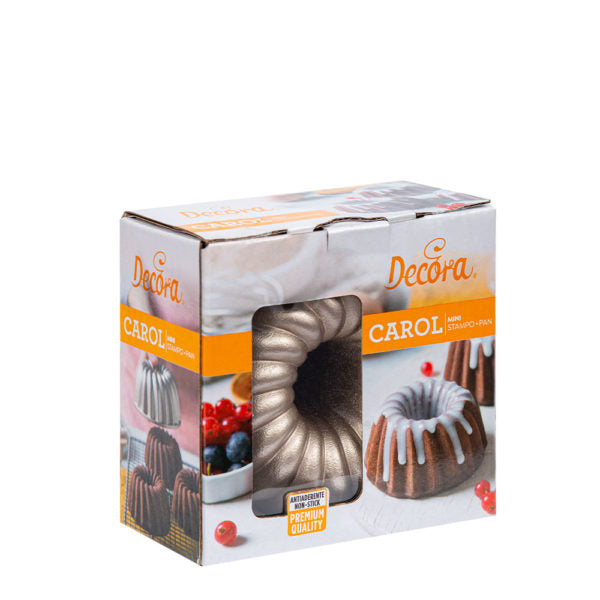 Sockerkaksform Mini Carol 10 cm från Decora i förpackning