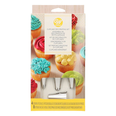 Tyllset dekorationsset 12 delar från Wilton – komplett kit med tyllar, spritspåsar och koppling för tårtor och cupcakes