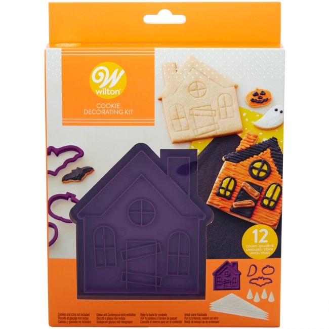 Utstickare kit Spökhus Halloween från Wilton för kakor och dekorationer