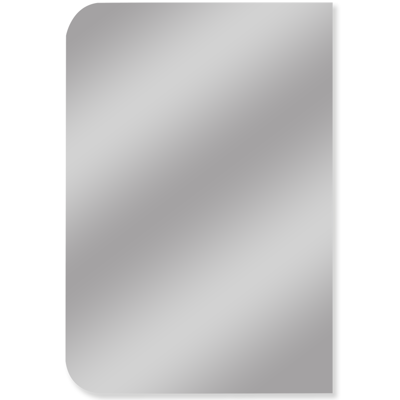 Tårtskrapa i rostfritt stål från PME med rundade hörn