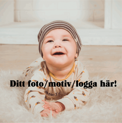 tårtbild fyrkantig kvadrat eget motiv