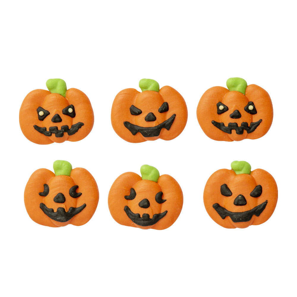 Ätbara Halloween-dekorationer i pumpaform från Decora